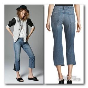 Current/Elliott Kick Jean Insert Crop Flare
